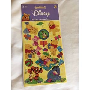 SANDYLION DISNEY WINNIE THE POOH PIGLET TIGGER EEYORE PICNIC STICKERS 2 Sheets